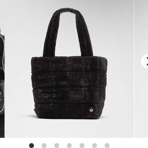 lululemon Rare 2024 Quilted plush fleece tote bag 12L.